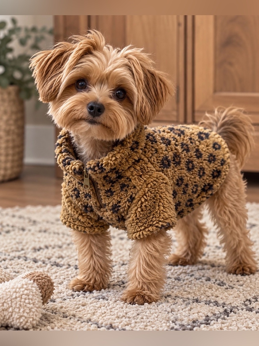 NWT Offleash by Aerie Leopard Sherpa Sweater XS